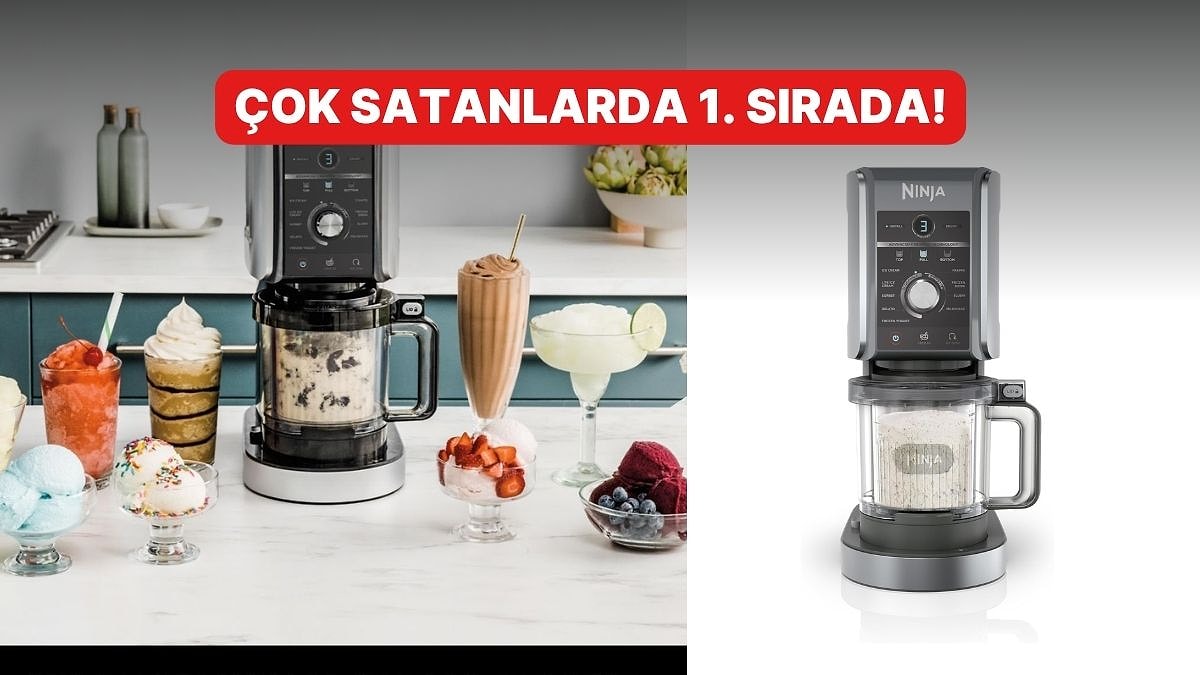 Günün Fırsatı: Ninja CREAMi Deluxe 10-in-1 Dondurma ve Frozen Makinesi İndirimde!