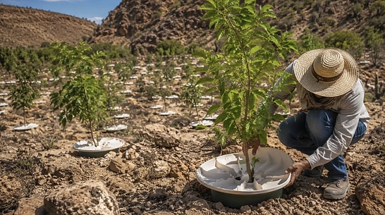 End of Traditional Irrigation: Trees Growing Successfully with Only Night Moisture