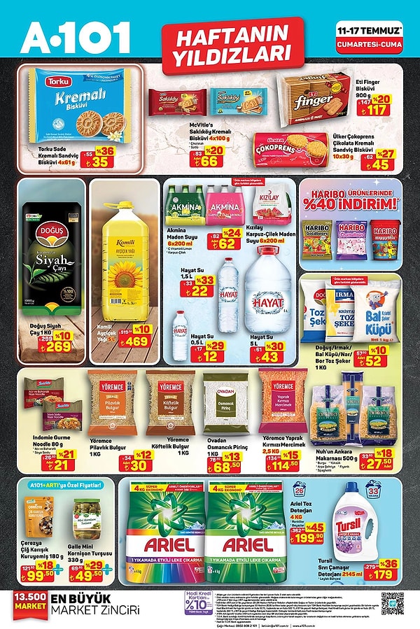 Torku Sade Kremalı Sandviç Bisküvi 4x61g 35 TL