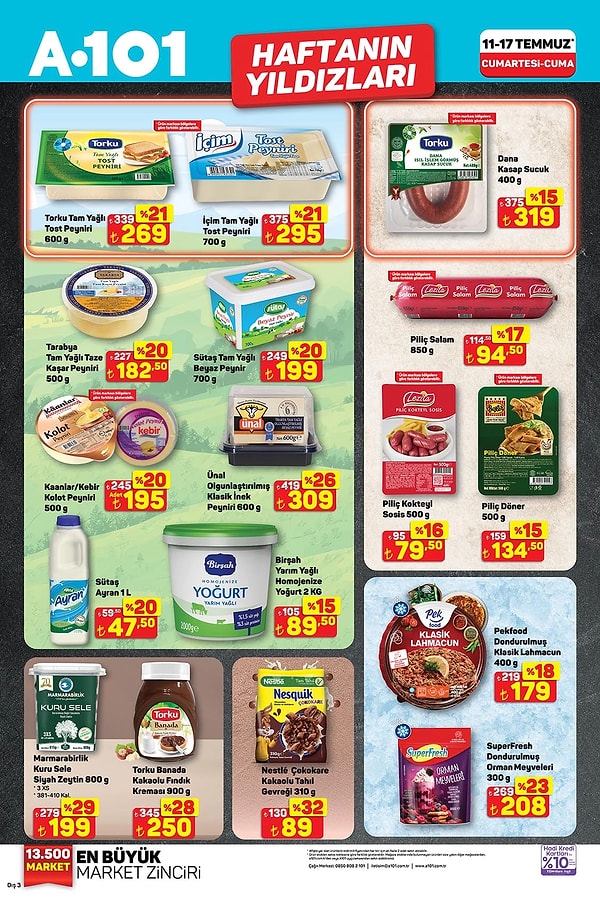 Torku Tam Yağlı Tost Peyniri 600 g 269 TL