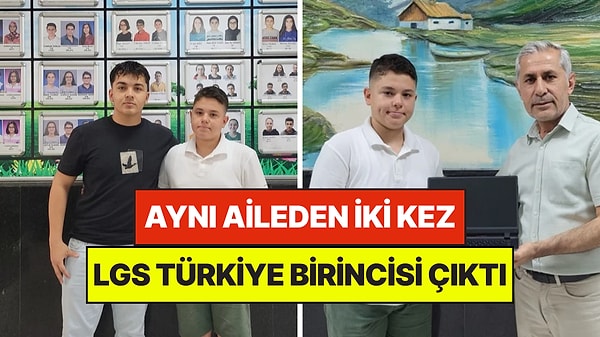 Aynı Aileden İki Türkiye Birincisi Çıktı: 500 Puan Aldılar