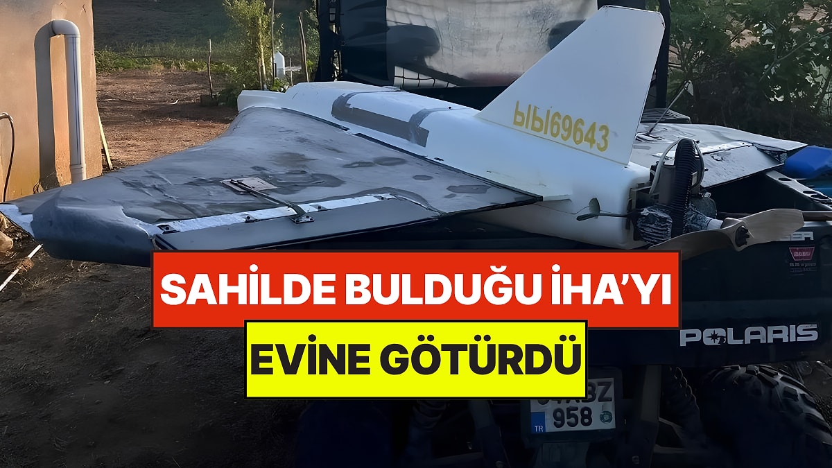 Sahilde Bulduğu İHA'yı Evine Götürdü: Jandarma Soruşturma Başlattı