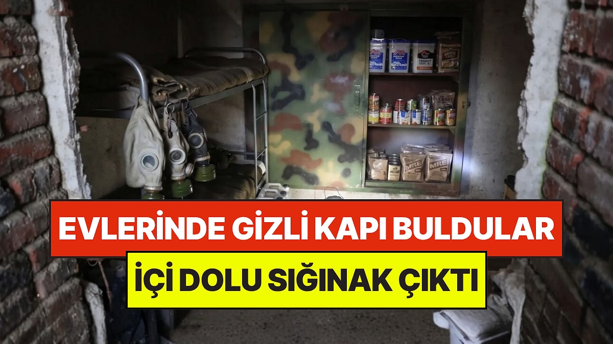 Aldıkları Evde Gizli Kapı Buldular: Dev Sığınaktan Gaz Maskeleri ve Gizemli Malzemeler Çıktı