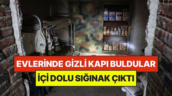 Aldıkları Evde Gizli Kapı Buldular: Dev Sığınaktan Gaz Maskeleri ve Gizemli Malzemeler Çıktı