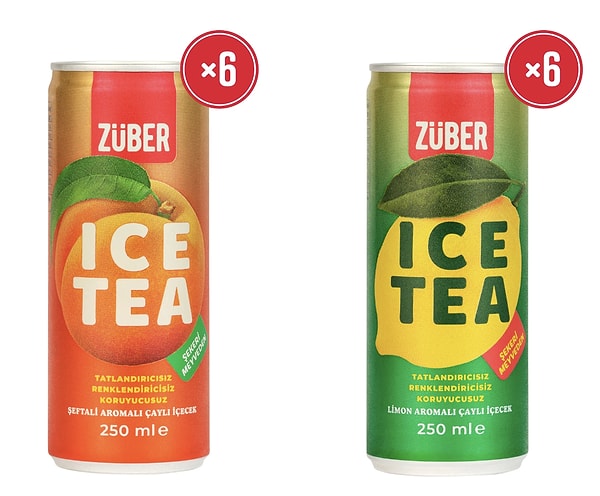8. Züber Limon & Şeftali Ice Tea 12li paket sağlıklı beslenenlerin bu hafta en çok tükettiği içecek oldu!