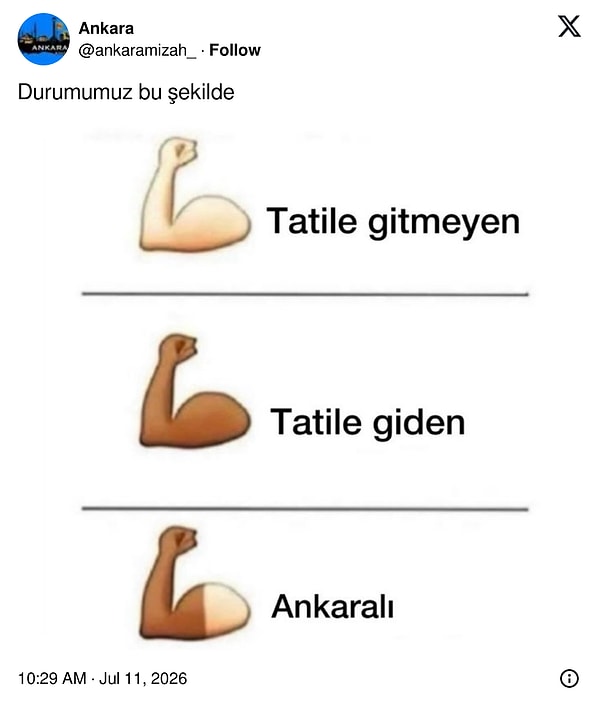 Bu sıcakta hayatta kalmaya çalışan herkese selam olsun.
