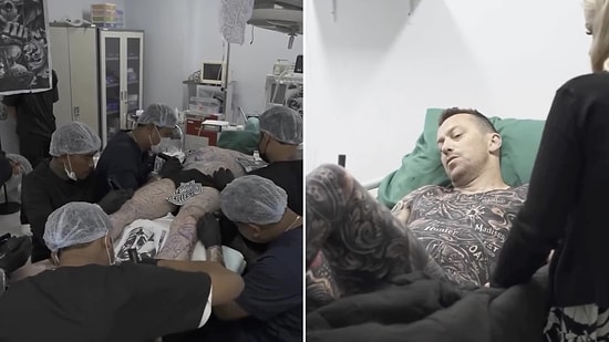 Extreme Transformation: Tattoo Enthusiast Covers His Entire Body Under General Anesthesia