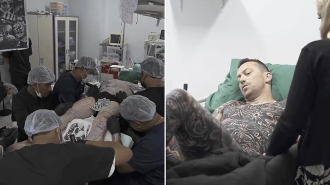 Extreme Transformation: Tattoo Enthusiast Covers His Entire Body Under General Anesthesia