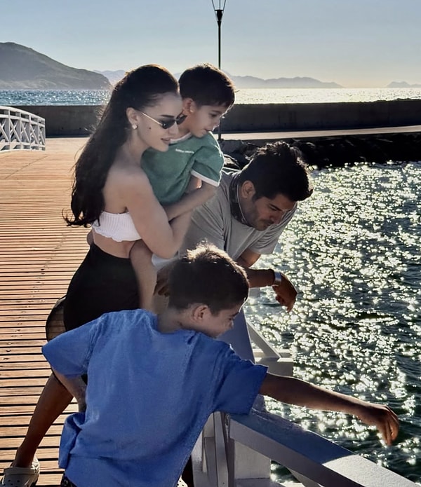 Over time, the marriage of Fahriye Evcen and Burak Özçivit expanded with the addition of two children.