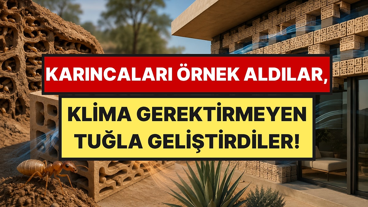 Karıncaları Taklit Ettiler, Evleri Klimasız Serinletecek Tuğla Geliştirdiler