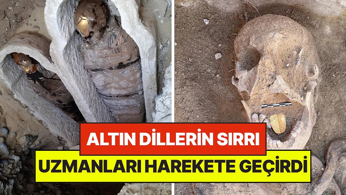 Binlerce Yıl Sonra İlk Kez Açıldı: Tabutlardan Çıkan 'Altın Diller' Uzmanları Harekete Geçirdi