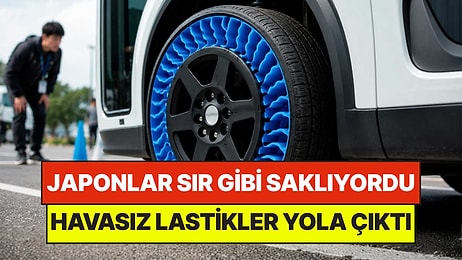 Çivi Batsa da Durmuyor: Japonların 18 Yıldır Geliştirdiği Havasız Lastikler Yola Çıktı!