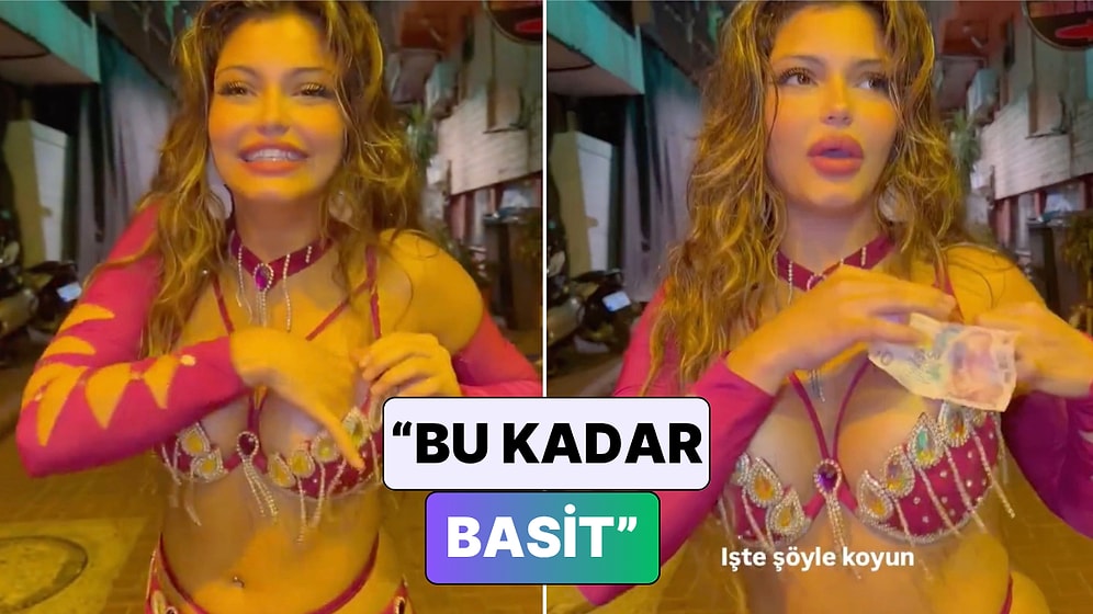 Bir Oryantal Dansçısı Geçtiğimiz Günlerde "Para Takma Adabı" Anlatan Meslektaşına Gönderme Yaptı