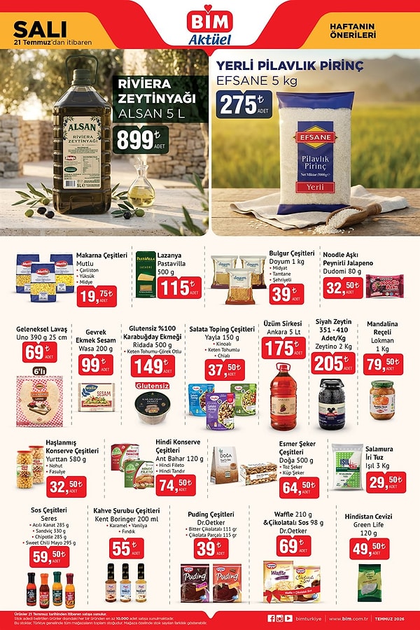 Alsan Riviera Zeytinyağı 5 L 899 TL