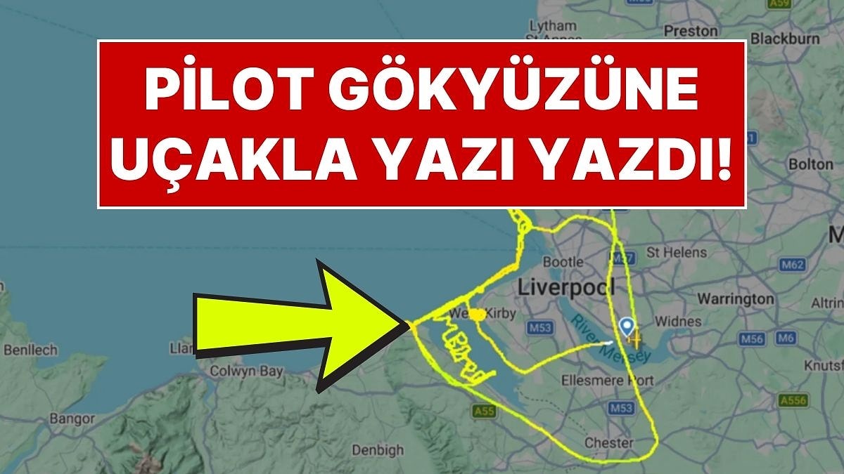 Uçakla Havaya "Sıkıldım" Yazan Pilot, Şirketi Tarafından İzne Çıkarıldı