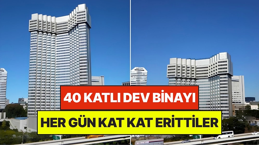 40 Katlı Dev Binayı Santim Santim Erittiler: Her Gün Bir Katı Sessizce Silindi