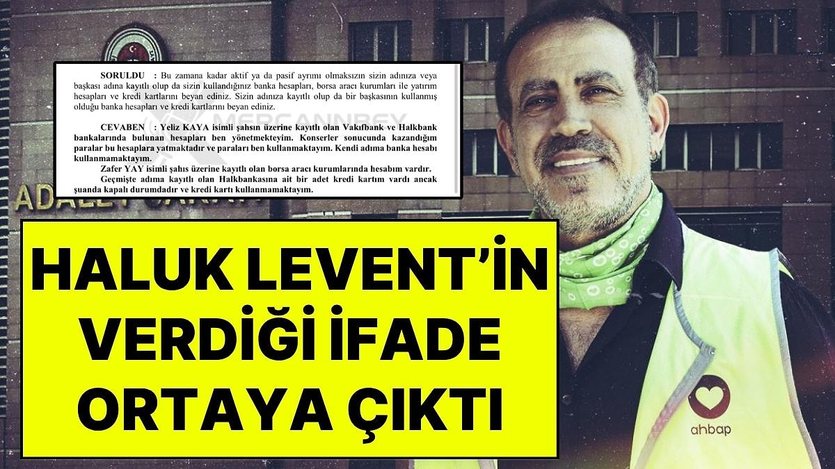 Haluk Levent’in Verdiği İfade Ortaya Çıktı: “Yapılanlara Usulsüzlük Diyebilirsiniz ama Yolsuzluk Diyemezsiniz”