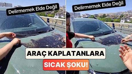 Araç Kaplatanlar Şokta: Yaptırdığı Kaplama Sıcaktan Eriyen Adam Arabasının Geldiği Hali Paylaştı