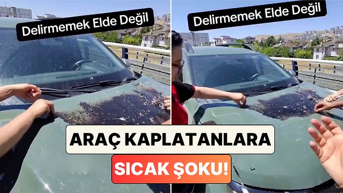 Araç Kaplatanlar Şokta: Yaptırdığı Kaplama Sıcaktan Eriyen Adam Arabasının Geldiği Hali Paylaştı