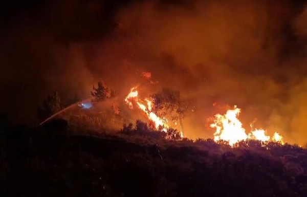 Yangın, Gürçamlar Mahallesi Kazıklı-Bozbük mevkisindeki ormanlık alanda henüz belirlenemeyen bir nedenle çıktı.