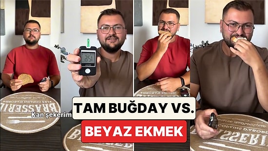 Beyaz Ekmek mi Tam Buğday Ekmeği mi? Bir İçerik Üreticisi Farkı Şeker Ölçüm Cihazı ile Gösterdi