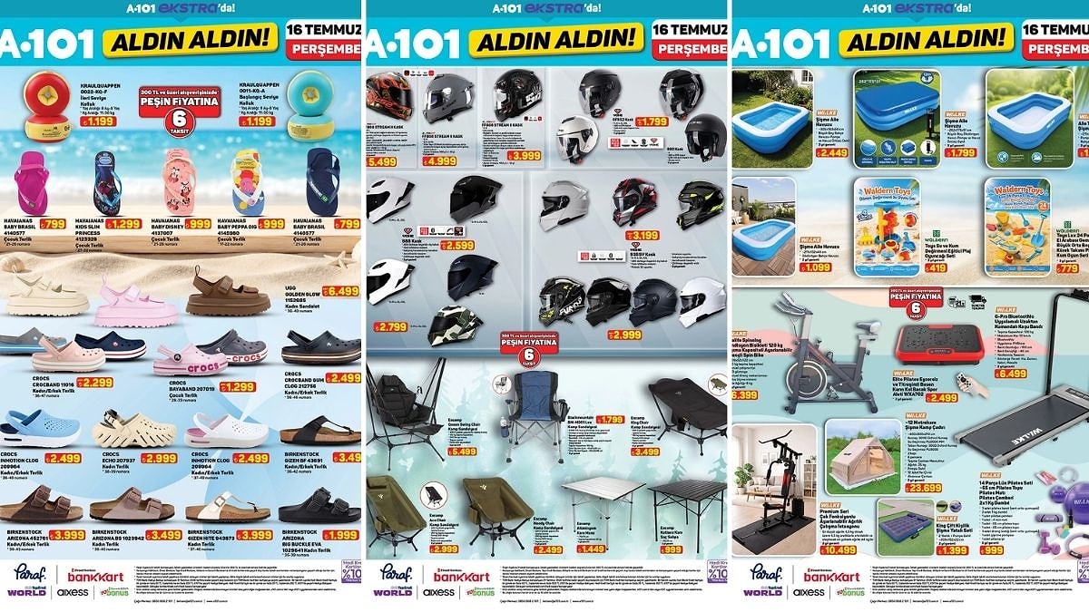 A101'e Tavan Vantilatörü Geliyor! 16 Temmuz 2026 A101 İnternete Özel Aldın Aldın Kataloğu