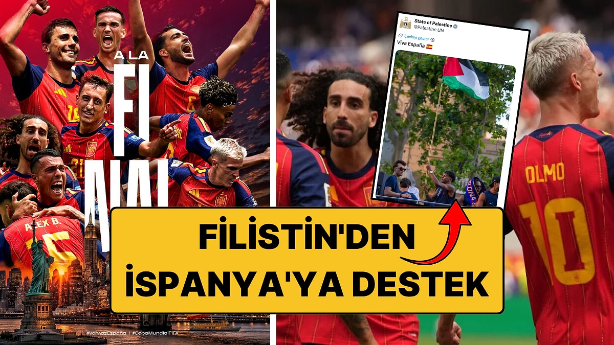 Filistin'den finalist İspanya'ya destek: Lamine Yamal'ın o karesi yeniden gündemde!