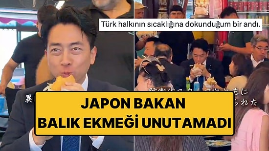 Eminönü'nde Yediği Balık Ekmeği Unutamayan Japon Bakan'dan Yeni Paylaşım