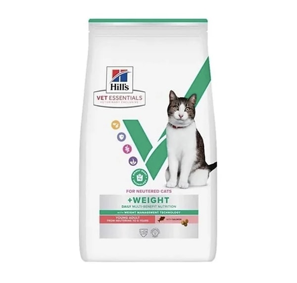 Hills Vet Essential somon balıklı kısırlaştırılmış kedi maması evcil dostlarımız için net 1.890,00 TL!