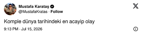 Yine de acayip bir olay olduğu gerçeğini değiştirmiyor!