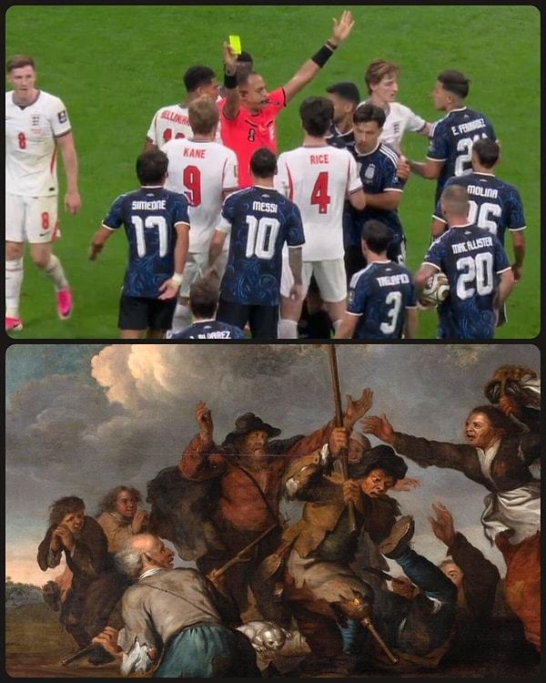 Dünya Kupası’nda finalin adı belli olurken, sosyal medyadaki “ArtButMakeItSports” isimli hesabın paylaşımları ilgi çekmeye devam ediyor.