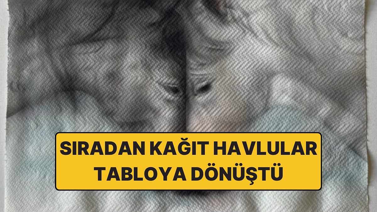 Tuval Yerine Kağıt Havlu Seçti: Eserleri Şaşırtıyor