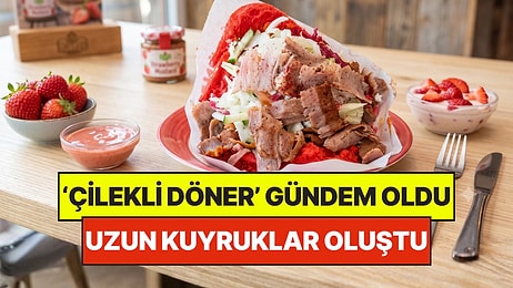 Ne Et Ne Tavuk: Almanya'daki 'Çilekli Döner' Gündem Oldu, Uzun Kuyruklar Oluştu