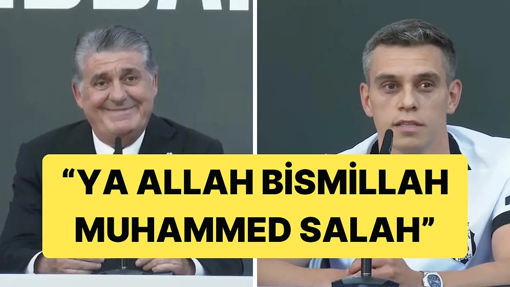 Beşiktaş'ta Leandro Trossard'ın İmza Töreninde Taraftardan Salah Tezahüratı