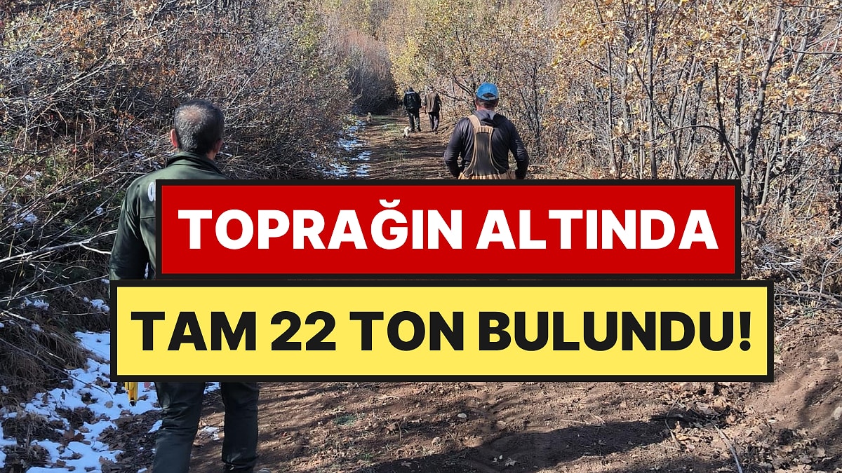 Kilosu 750 Euro: Toprağı Kazınca Tam 22 Ton Buldular