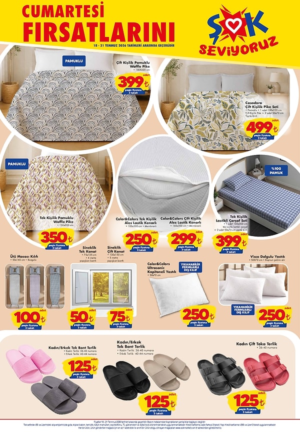 Çift Kişilik Pamuklu Waffle Pike 180x220 cm 399 TL