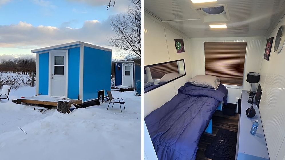 A 4.46-Square-Meter Home That Includes a Bed and Toilet