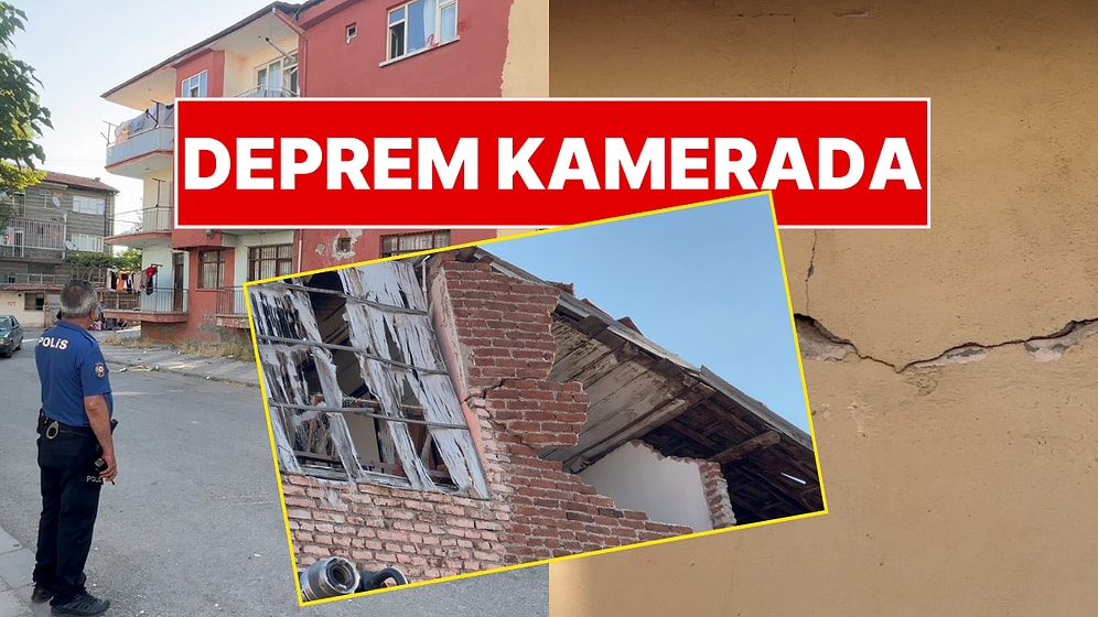 Malatya'da Korkutan Deprem! Deprem Anı Güvenlik Kameralarına Yansıdı