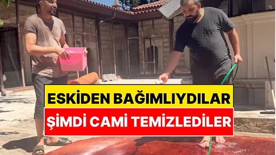 Eski Bağımlılar Namaz Kıldıkları Caminin Halılarını Yıkadı