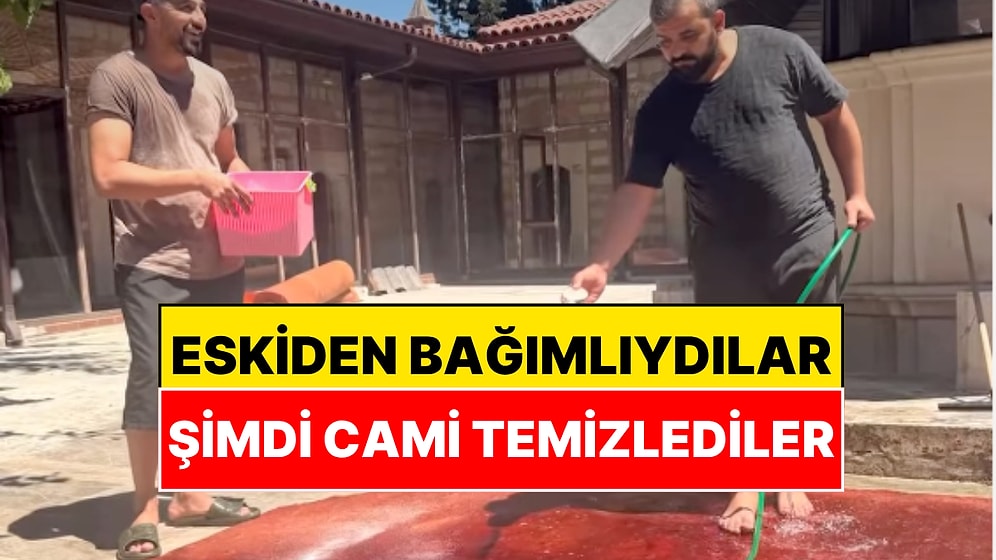 Eski Bağımlılar Namaz Kıldıkları Caminin Halılarını Yıkadı