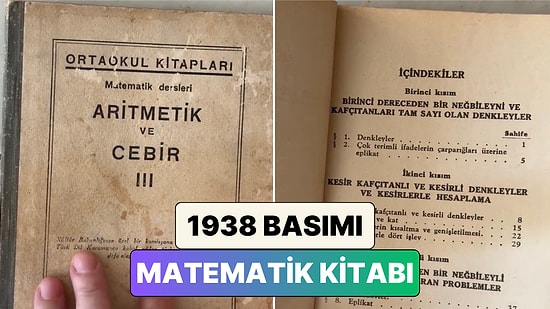 Hesap Makinesi Yokken Logaritma Öğreniyorlardı! Bir Öğretmen 1938 Basımı Bir Matematik Kitabını İnceledi