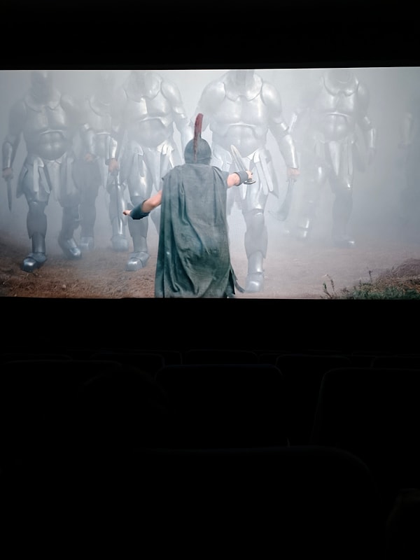 İddiaya göre standart sinema salonlarında film bu şekilde gözüküyor.