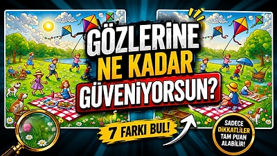 Algına Meydan Oku: Bu İki Görsel Arasındaki 7 Farkı Bul!