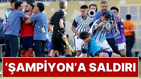 2026 Dünya Kupası Finalini Kazanıp Şampiyon Olan İspanyol Futbolculara Arjantinli Futbolcular Saldırdı!