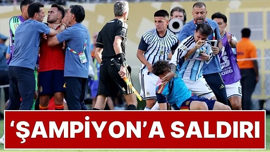 2026 Dünya Kupası Finalini Kazanıp Şampiyon Olan İspanyol Futbolculara Arjantinli Futbolcular Saldırdı!