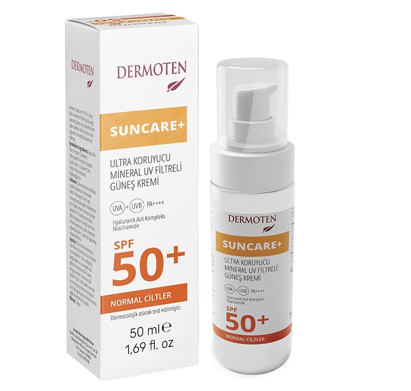 Dermoten Suncare+ SPF50 güneş kremi ''onedio40'' koda özel indirimle 639,92 TL yerine net 383,95 TL!