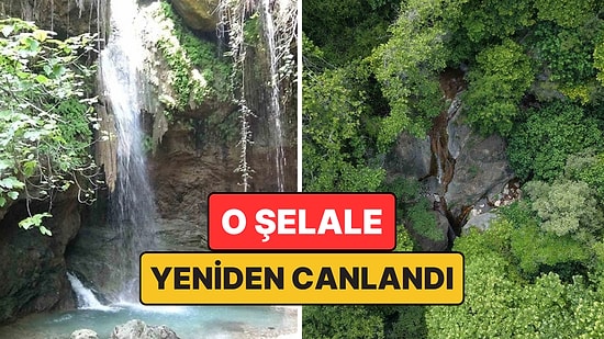 Ormanın İçindeki Saklı Şelale Bu Yıl Yağışlarla Yeniden Coştu
