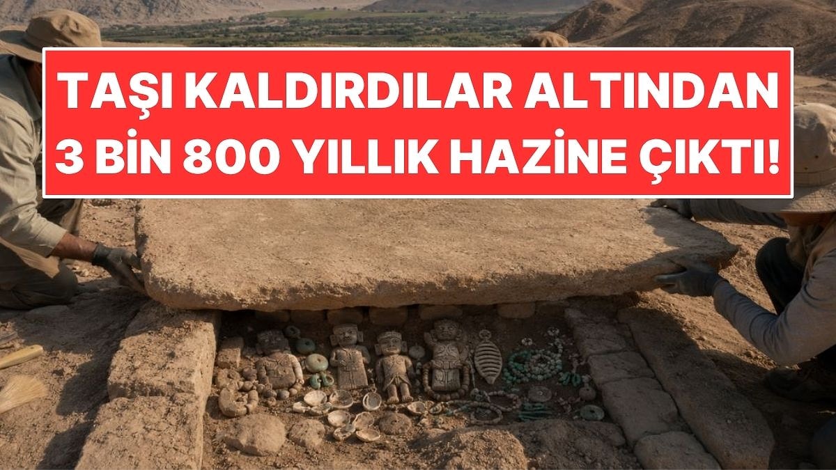 Büyük Taşı Kaldırdılar: Altından 3 Bin 800 Yıllık Hazine Çıktı
