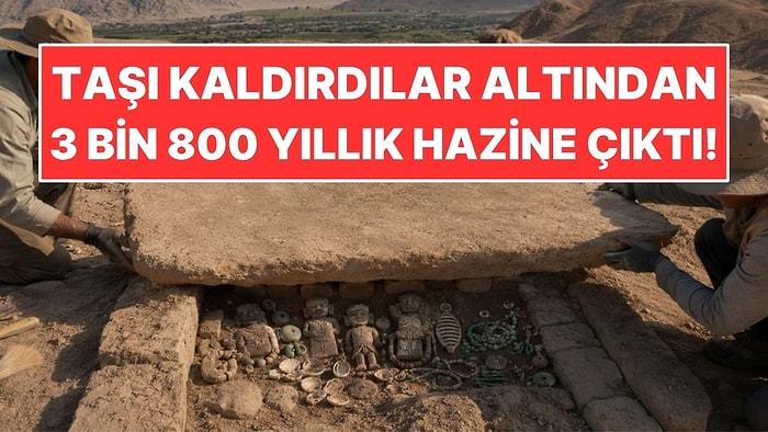 Büyük Taşı Kaldırdılar: Altından 3 Bin 800 Yıllık Hazine Çıktı