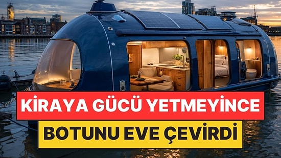 Kiraya Gücü Yetmeyince 46 Kişilik Cankurtaran Botunu Eve Çevirdi